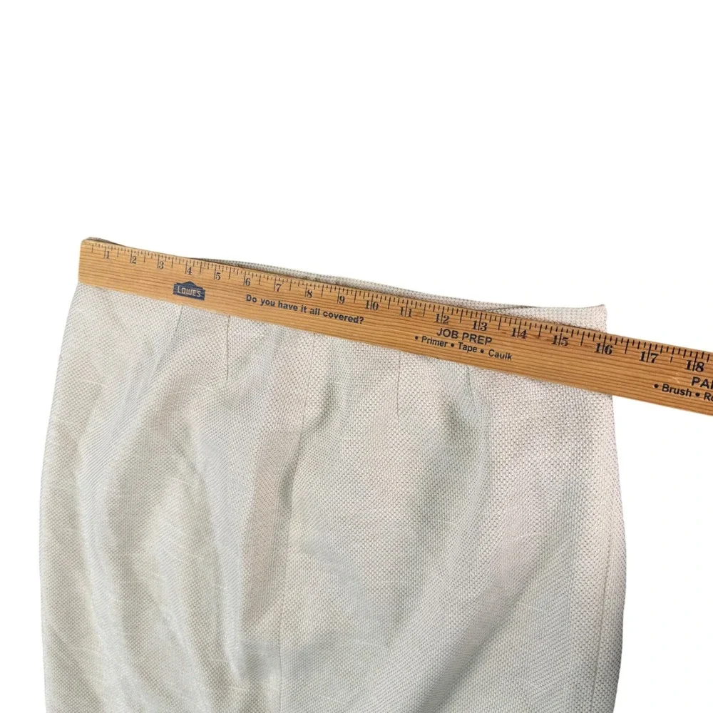 Gold Metallic‎ Textured Pencil Skirt 14P Larry Levine Petite Sparkle Work Chic